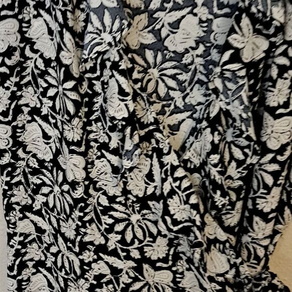 Loft Outlet Wrap around ruffle v neck dress size Large - Picture 3 of 5